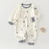 Mameluco de Bebé Primavera Otoño Ropa de Recién Nacido Niños y Niñas Niño Pequeño Otoño Capa Base Mono Pijama Algodón Puro Ropa de Otoño para Bebé