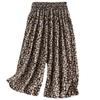 Pantalones de Falda con Bolsillos de Verano para Madres de Mediana Edad y Mayores, Estampado Floral, Cintura Elástica, Pantalones de Pierna Ancha de Tiro Alto, Venta al por Mayor de una Pieza, Adelgazantes y Casuales