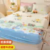 Falda de Cama de Coral Fleece Pieza Única Leche Fleece Invierno Juego de Cubrecama Franela Protector de Colchón Engrosado Juego de Sábanas Antideslizante