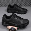 Zapatos de Entrenamiento de Malla Zapatos de Hombre Negro Ligero Versátil Casual Hueco Punta Redonda Transpirable Entrenamiento Zapatos Deportivos de Hombre