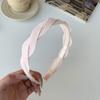 Diadema de Tela Tejida Plisada Trendy Spicy Girl para Mujer con Corona Alta, Sensación de Alta Gama, Diadema Ondulada Trenzada Accesorio para el Cabello para Mujer