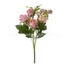 Nuevas Flores Artificiales para Ramos de Boda Festivos, Decoración del Hogar, Arreglos de Flores de Rosa para Mesas y Exhibiciones de Flores Artificiales