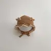 Sombrero de princesa engrosado para niñas, sombrero cálido de otoño e invierno con protección para los oídos, gorro turbante para niñas, bebés e infantes, hecho de encaje de lana y poliéster