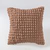 Funda de almohada seersucker tridimensional de color sólido con cremallera 45cm fabricante en stock funda de respaldo de sofá elástica moderna simple