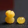 Cera de Abeja Ámbar Aceite de Pollo Calabaza Amarilla Cuentas Accesorios Pulsera DIY Encanto de Borla de Ámbar Vintage