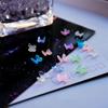 INS Pequeno Livro Vermelho Online Celebridade Nail Art Borboleta Magia Cor Aurora Cor Estéreo Pequeno Laço Nail Art Joias Atacado