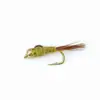 White Egret Fly WY044 Orelha de Coelho Ninfa Isca para Pesca com Mosca Isca para Pesca com Mosca Minnow Gudgeon para Pesca com Mosca