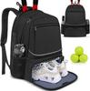 Bolsa de raqueta de tenis para deportes al aire libre, impermeable, de Amazon, mochila multifuncional de gran capacidad, bolsa de bádminton para almacén de zapatos independiente