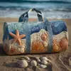Nueva Marca Independiente Serie Hawaiana Bolso de Viaje Acolchado de Algodón, Bolso de Yoga para Mujer Estampado de Moda, Bolso de Mano