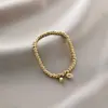 Jin Hui não desbota pulseira de aço titânio hot cross-border feminina trevo de cinco folhas diamante estilo ins personalidade 18K banho a vácuo