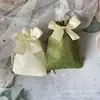 Bolsa de Lino con Cordón Bolsa para Empaquetar Joyería de Lino Imitación Bolsa de Regalo con Lazo Bolsa de Almacenamiento con Cordón Bolsa para Especias Fabricante Venta al por Mayor