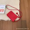 Nueva Bolsa Mini para Teléfono Estilo Coreano Minimalista Color Caramelo, Bolso Femenino Más Vendido con Patrón de Lichi, Bolso Cuadrado Pequeño Vertical de Hombro Cruzado