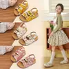 Zapatos de princesa con estampado floral, lindos sandalias nuevas de verano 2026 para niños, zapatos de playa para niñas pequeñas, zapatos suaves antideslizantes
