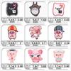 Nuevo Parche de Tela Bordado de Animales de Dibujos Animados para Personas Sociales Douyin Cerdo Lindo Combinación Parche con Logo Bordado Parche Venta Directa
