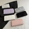 Monedero de Color Sólido Moderno Popular para Mujer 2025 Nuevo Bolso Clutch Largo Acolchado Simple con Múltiples Ranuras para Tarjetas