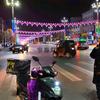 Linternas Festivas del Festival de Primavera sobre la Calle Cruce de Calles Luces de Calle LED Chino Festival Iluminación de Calle Luces Decorativas Festivas