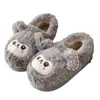 Pantuflas de Algodón para Mujer Otoño e Invierno 2025 Nuevas de Felpa con Suela Gruesa Cálidas para Interior Hogar Pareja Pantuflas de Algodón para Mujer Invierno
