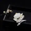 Anillo de plata de ley estilo antiguo Ailian para mujer Jade Blanco Flor de Loto Dorada anillo budista antiguo de vestimenta antigua anillo abierto
