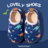 Zapatos Calcetín de Piso de Invierno para Niños y Niñas, Zapatos de Casa Suaves Antideslizantes de Suela Blanda para Interiores, Zapatos de Algodón Aislados con Cobertura en el Talón