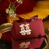 Caixa de Doces 2023 Nova Sacola de Doces de Caqui Caixa de Doces para Casamento Embalagem de Caixa de Presente de Alto Nível Caixa de Doces Suprimentos para Casamento
