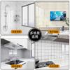 Pegatinas de Baldosas de Mármol Imitación Autoadhesivas Impermeables y a Prueba de Humedad Decoración de Pared Baño Cocina A Prueba de Aceite Panel de Aluminio y Plástico Pegatinas de Pared