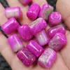 Otimizado Shu Julutong Lutong Jade Contas Espalhadas Rosa Roxo Pulseira Reta Acessórios de Colar Contas Feitas à Mão