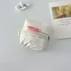 Nueva Bolsa para Auriculares de Tienda Pequeña de PU Brillante Impermeable Cubierta Protectora para Auriculares Bluetooth Billetera Portátil para Monedas Bolsa de Cosméticos para Salir