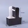 Bolsa de Papel Marrón para Empacar Portavasos, Portavasos Personalizado para Llevar, Taza de Café Espesa, Portavasos de Papel Kraft Personalizado de Uno y Dos Agujeros