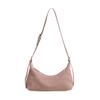 Bolsa Simples de Alta Qualidade Estilo Coreano Feminina 2024 Novo Estilo Elegante Versátil Bolsa Transversal para o Dia a Dia Bolsa Baguete para o Ombro com Textura