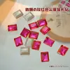 Pedras de Strass para Nail Art Cor Vermelho Rosa, Estrelas-do-mar Pontiagudas Brilhantes Cor Ameixa Vermelha, Flor de Ameixa, Strass em Formato de Bala de Gelo, Decorações Mistas para Unhas Atacado