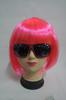 Suministro transfronterizo Carnaval Flequillo Qi estudiante Cabello Festival colorido Cabeza BoBo Halloween corto estudiante cabello peluca tocado