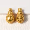 Conector de Tres Vías Estilo Tíbet Hecho de Cobre Puro con Baño de Oro, Accesorios de Joyería Hechos a Mano para Pulseras y Collares, Componentes de Joyería DIY, Venta al por Mayor