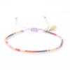 Pulsera de Cuentas de Estilo Étnico Europeo y Americano Más Vendida de Amazon Pulsera Arcoíris de Estilo Bohemio Tejida a Mano con Cuentas de Arroz Cuerda de Mano para Mujer