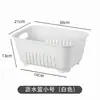 Cesta de Drenagem de Frutas e Legumes de Fábrica, Modelo Novo, Dupla Camada, Transparente, Grande Capacidade, à Prova de Poeira, para Cozinha, Casa, Sala de Estar, para Lavar Frutas e Legumes