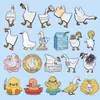 Insignia combinada de la serie de modelado de pato y ganso grande de animal lindo de dibujos animados creativo, broche de letra de aleación, accesorios al por mayor