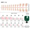 Tiras de Uñas de Pies de Alto Brillo Más Vendidas de Amazon, Paquete de 24 Piezas, Parches para Uñas de Color Sólido, Sin Sellador, Uñas Postizas