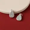 Accesorio de plata pura S999, plata dura 3D, versión ligera, paz y alegría, fortuna y prosperidad, colgante con carácter "Fu", pulsera, amuleto de ábaco
