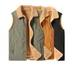 Chaleco Hombre Talla Grande Terciopelo Chaleco Cálido Chaleco Abrigo Exterior Terciopelo de Cordero Transfronterizo Casual Chaleco Sin Mangas Hogar