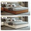 Tongyuite Norma Italiana de Lujo Accesible Mesita de Noche Cama Apartamento Pequeño Sin Respaldo Tatami Doble 1.8m Cama de Cuero