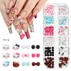 Cross-border quente 12 grade nail chain joias em forma especial diamante nova liga de unhas decoração decorativa de prego de metal