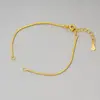 Pulsera semiacabada de plata pura S925 con cadena de extensión, pulsera de cadena de hueso de serpiente, accesorios para manualidades, pulsera chapada en oro