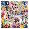 50-100 singer Billie Eilish hand account stickers cross-border water Cup notebook car stickers wholesale