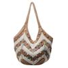 Bolsos de Moda para Mujer, Bolsos de Playa de Verano de Gran Capacidad, Bolsos de Punto Estilo Resort Costero, Bolsos Tejidos Estilo Relajado