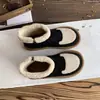 Botas de Neve Antiderrapantes Femininas Superfície de Pelúcia Birkenstock Botas Curtas 2026 Novo Estilo Fundo Plano Algodão Espessado com Veludo Interior Sapatos de Inverno Quentes