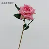 Rosa de Veludo Única Canto Rosa Flor Artificial 50cm Arranjo Floral de Casamento Decoração de Caminho de Hotel Flor Falsa Flor de Seda Atacado