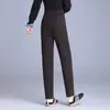 Leggings forradas de fleece femininas, novo estilo de inverno 2026, espessadas, cintura alta, modeladoras, comprimento cropped, calças de algodão da moda e versáteis