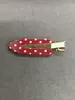 Pinza para el pelo de acrílico con lunares estilo ins coreano para mujer, adecuada para recogidos y flequillos, pinza de pico de pato, accesorio para el cabello dulce y fresco