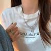 Collar de piedra ópalo líquido de alta calidad para mujer, moda de verano, cool, chica hot, cadena para la clavícula, collar de diseño nicho de lujo ligero, accesorios