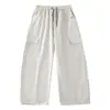 Pantalones anchos estilo workwear para adolescentes, pantalones largos casuales que realzan la altura y estilizan, pantalones rectos de trabajo con bolsillos para niños mayores