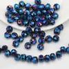 Cuentas sueltas de vidrio con agujero lateral, cuentas de rueda, 8MM, accesorios mágicos para joyería DIY, pulsera, collar, pendientes, accesorios para ropa, bolso